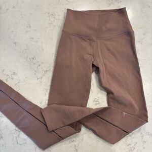 ALO Yoga maroon High-Waisted Leggings